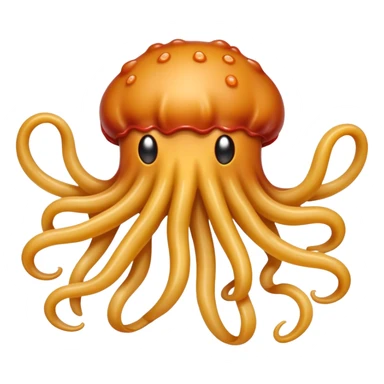 tentacled spaghetti creature  sticker