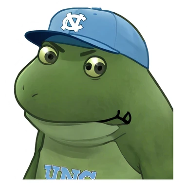 Unc tarheels ramses mascot sticker