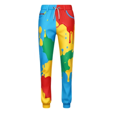 paint splash pants sticker