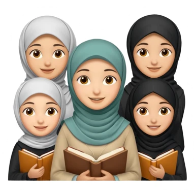 study session with a few muslims sticker