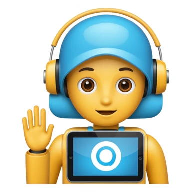 ai assistant icon sticker