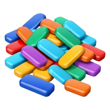 colorful medicine tablets sticker
