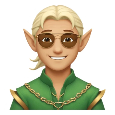 elf male legolas terminator summer wibe sunglasses sticker