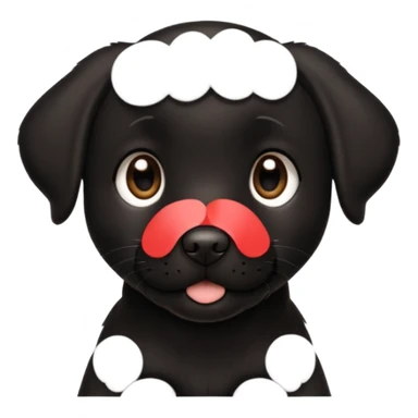 Cachorro preto labrador sticker