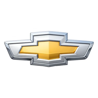 White Chevrolet logo sticker