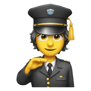 hexagon figure, saluting sticker