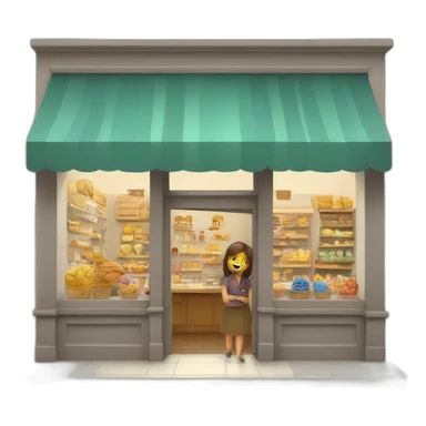 Shop with full customers sticker