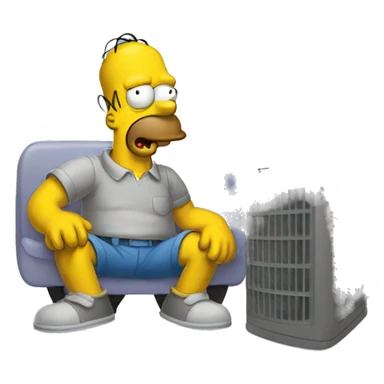 SIMPSONS air condiotion sticker