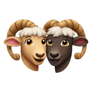 two aries in love sticker