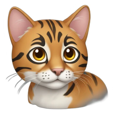 Un chat bengal sticker