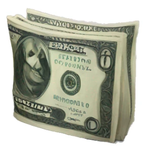 money in a street sticker