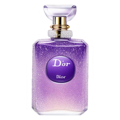 Purple dior perfume with sparkles sticker