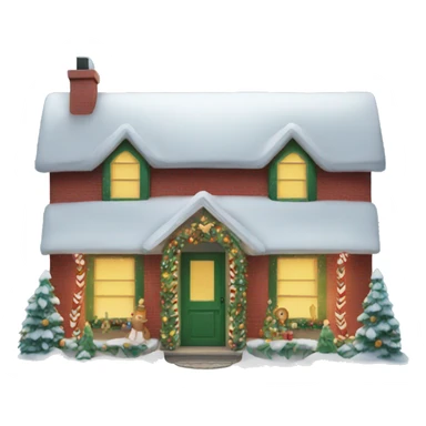 Christmas house sticker