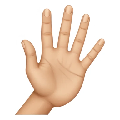 اصبع البنصر موجه نحو تجويف اليد sticker