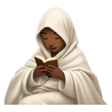 Girl reading a book under a blanket with coffee in her hands sticker