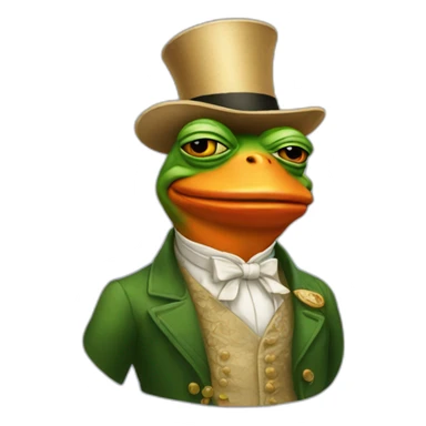 pepe the rich sticker