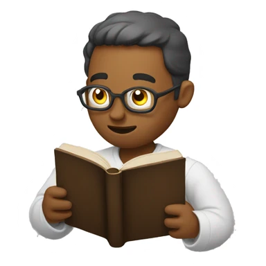 Man reading a Bible  sticker