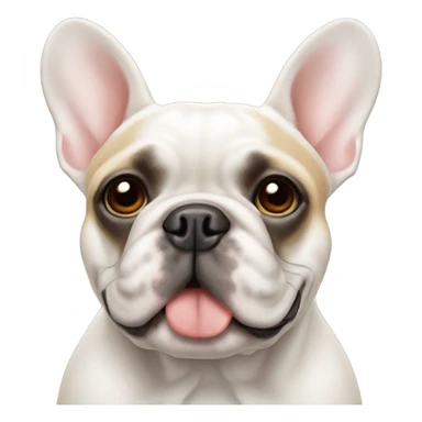 French Bulldog wearing a red hoodie sticker