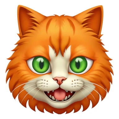 Freaky cat sticker