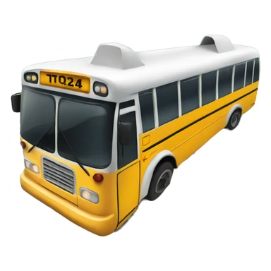 Bus near a sinkhole sticker