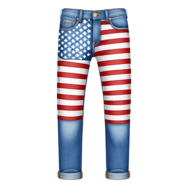 American flag Jeans sticker