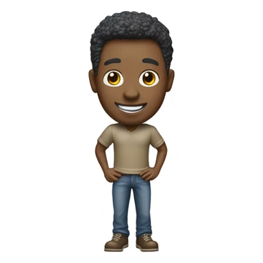 Man bobble head  sticker