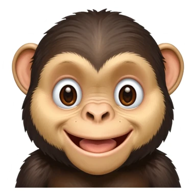 cute chimpanzee sticker