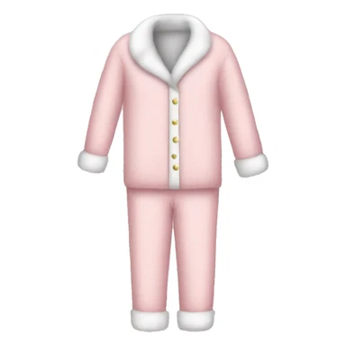 Light pink fuzzy Christmas pajamas sticker