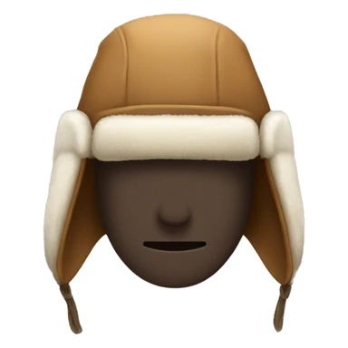 Trapper hat with ear flaps sticker