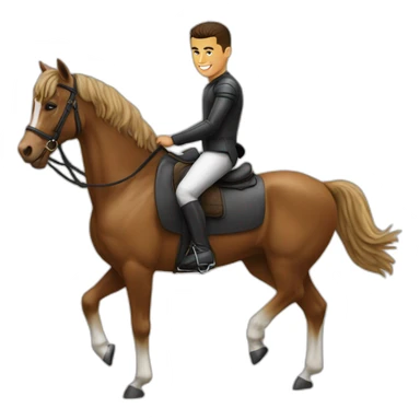 Ronaldo sur un cheval  sticker
