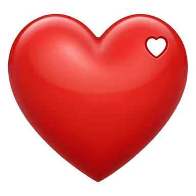 Red unusual heart sticker