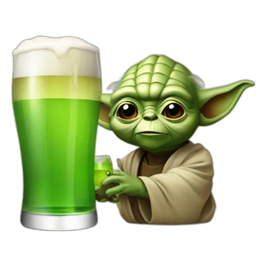 Yoda-drink-beer sticker