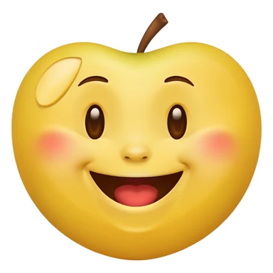 laughing face emoji, joyful and expressive, apple style sticker
