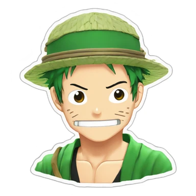 luffy & zoro sticker