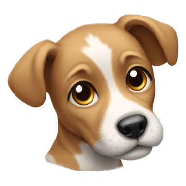 puppy with floppy ears sticker