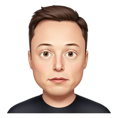elon musk with x over his eyes  sticker