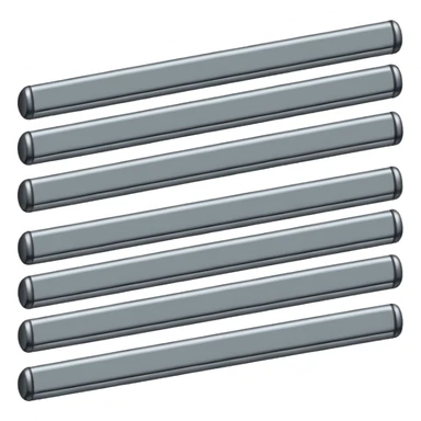 Horizontal multiple little bars merging into a bigger sticker