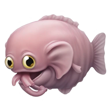 Blob fish elephant trunk sticker