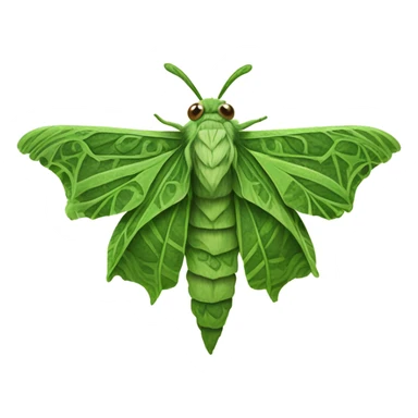 marijuana leaf moth sticker