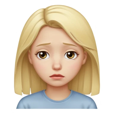 Sad girl sticker