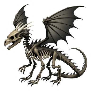 Boneknapper-Skeleton-dragon (full body) sticker