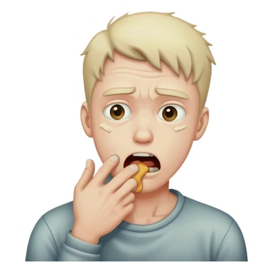 Dude chocking himself  sticker