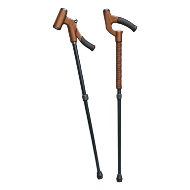 hiking poles, trekking poles sticker