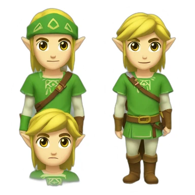Link de zelda sticker