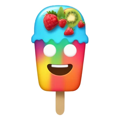 Person as fruity popsicle sticker