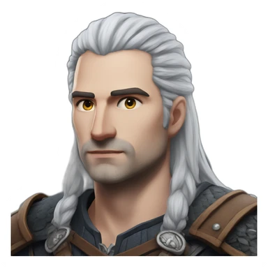 The witcher in aunicorn sticker