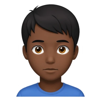 Anime black boy head sticker