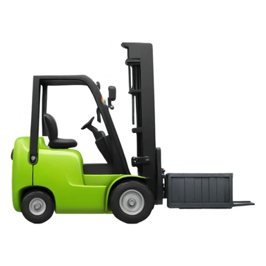 Lime green forklift with CLARK logo on it sticker