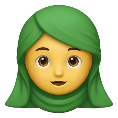 😇 esse emoji com um lança verde na mão sticker