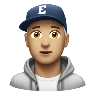 eminem with a cap sticker